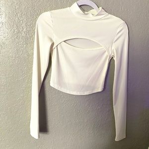 White Long Sleeve Turtleneck Size XS